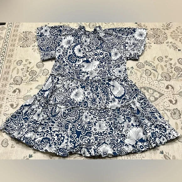 Hyacinth House Blue & White Floral Thea Mini Dress XXS - Picture 4 of 9